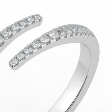 The Isabella Ring - Open Pavé Wrap Around