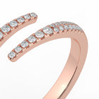 The Isabella Ring - Open Pavé Wrap Around