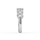 The Sara Ring - Oval Bezel Set Half Eternity Band