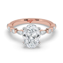 The Vega Ring - 2.00 ct. Oval with Marquise & Round Accents