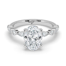 The Vega Ring - 2.00 ct. Oval with Marquise & Round Accents