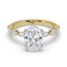 The Vega Ring - 2.00 ct. Oval with Marquise & Round Accents