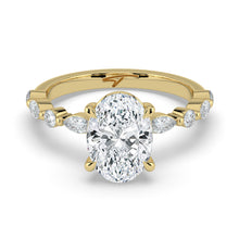 The Vega Ring - 2.00 ct. Oval with Marquise & Round Accents