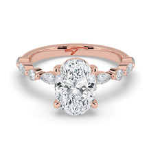 The Vega Ring - 2.00 ct. Oval with Marquise & Round Accents
