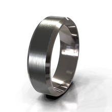 Brushed Classic Flat Bevel Men's Wedding Band