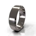 Classic Flat Bevel Edge Men's Wedding Band