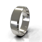 Classic Flat Bevel Edge Men's Wedding Band