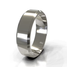 Classic Flat Bevel Edge Men's Wedding Band
