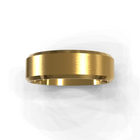 Brushed Classic Flat Bevel Men's Wedding Band