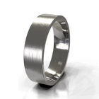 The Franco Ring - Brushed Square-Edge Men's Wedding Band