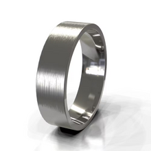The Franco Ring - Brushed Square-Edge Men's Wedding Band