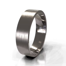 The Franco Ring - Brushed Square-Edge Men's Wedding Band