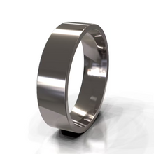 The Franco Ring - Polished Square-Edge Men's Wedding Band