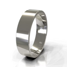 The Franco Ring - Polished Square-Edge Men's Wedding Band