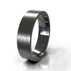 The Franco Ring - Brushed Square-Edge Men's Wedding Band