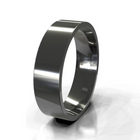 The Franco Ring - Polished Square-Edge Men's Wedding Band