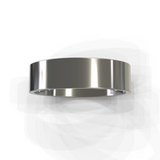 The Franco Ring — Polished Square-Edge Men's Wedding Band in Platinum | The Jewel Concierge