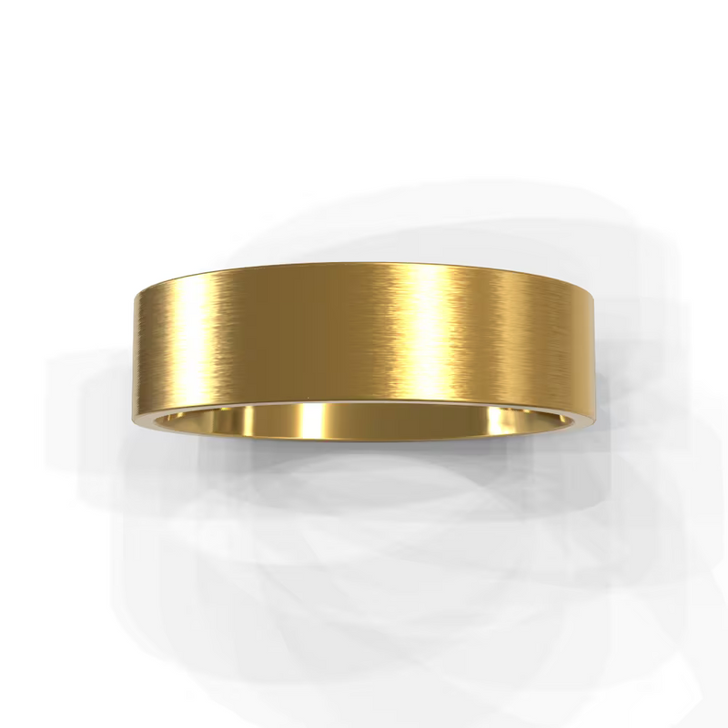 The Franco Ring – Brushed Square-Edge Men's Wedding Band – The Jewel Concierge