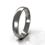 The Aaron Ring — Brushed Domed Men's Wedding Band in Platinum | The Jewel Concierge