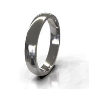 The Aaron Ring — Polished Domed Men's Wedding Band in Platinum | The Jewel Concierge