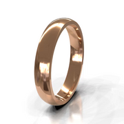 The Aaron Ring — Polished Domed Men's Wedding Band in Rose Gold | The Jewel Concierge
