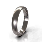 The Aaron Ring - Brushed Domed Men's Wedding Band