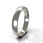 The Aaron Ring - Brushed Domed Men's Wedding Band