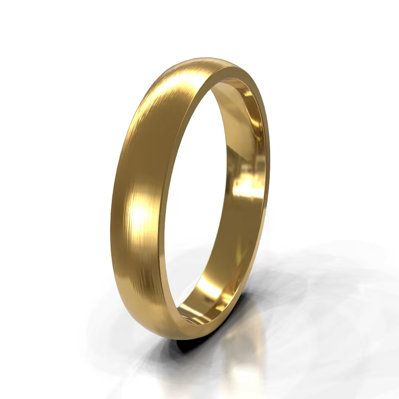 The Aaron Ring – Brushed Domed Men's Wedding Band – The Jewel Concierge