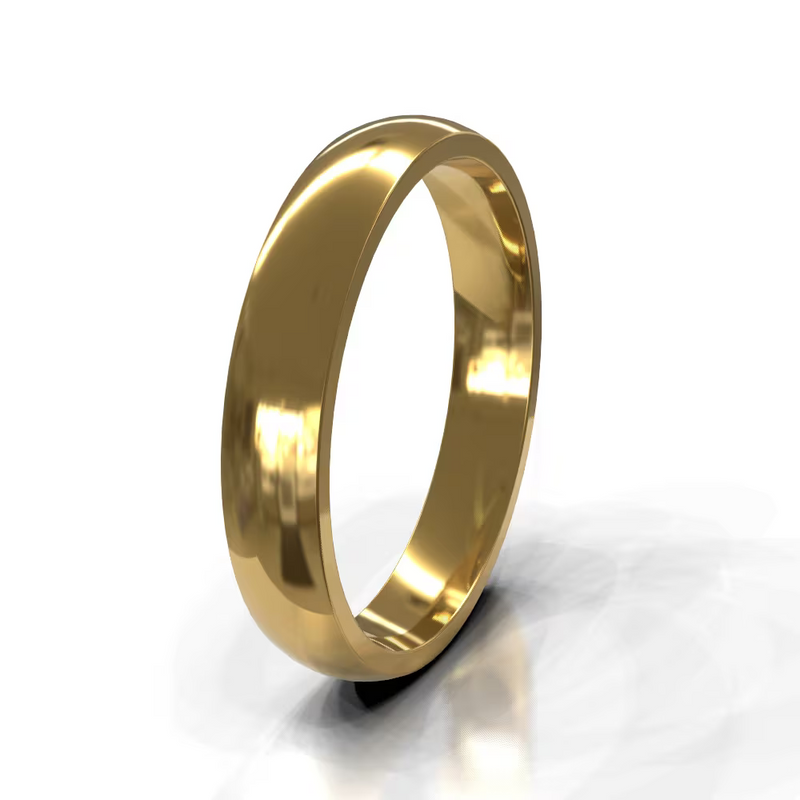 The Aaron Ring – Polished Domed Men's Wedding Band – The Jewel Concierge