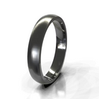 The Aaron Ring - Brushed Domed Men's Wedding Band