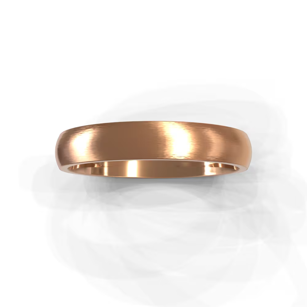 The Aaron Ring - Brushed Domed Men's Wedding Band