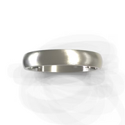 The Aaron Ring — Brushed Domed Men's Wedding Band in White Gold | The Jewel Concierge