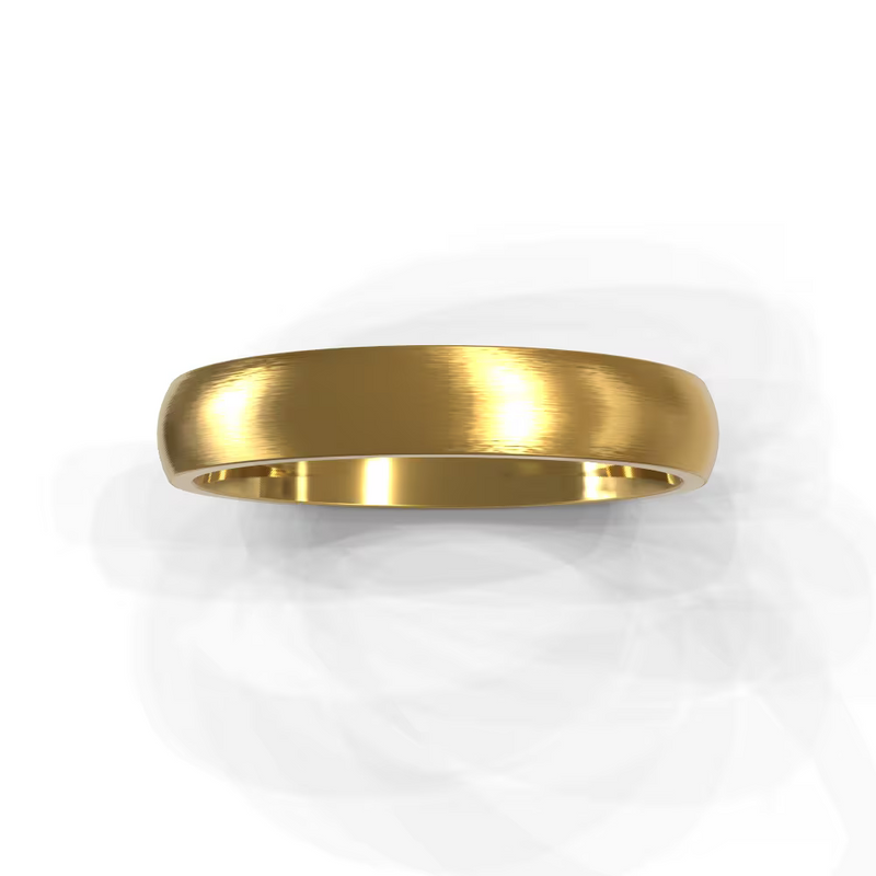 The Aaron Ring – Brushed Domed Men's Wedding Band – The Jewel Concierge