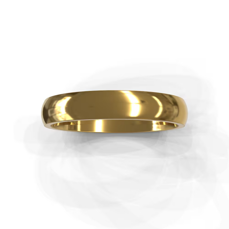 The Aaron Ring – Polished Domed Men's Wedding Band – The Jewel Concierge