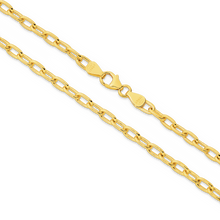 Gold chain on a white background