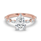 The Vega Ring - Pear with Marquise & Round Accents