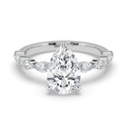 The Vega Ring - Pear with Marquise & Round Accents