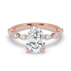 The Vega Ring - Pear with Marquise & Round Accents