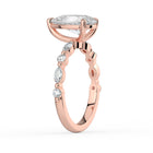 The Vega Ring - Pear with Marquise & Round Accents