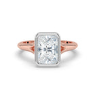 The Gabriella Ring - Radiant Bezel with Split Band