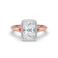 The Gabriella Ring - Radiant Bezel with Split Band