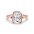 The Gabriella Ring - Radiant Bezel with Split Band