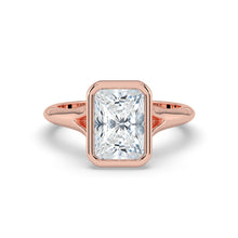 The Gabriella Ring - Radiant Bezel with Split Band