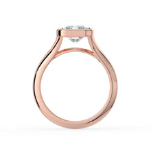 The Gabriella Ring - Radiant Bezel with Split Band