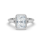 The Gabriella Ring - Radiant Bezel with Split Band