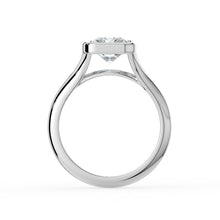 The Gabriella Ring - Radiant Bezel with Split Band