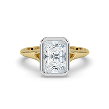 The Gabriella Ring - Radiant Bezel with Split Band