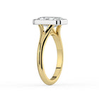 The Gabriella Ring - Radiant Bezel with Split Band