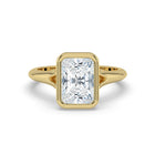 The Gabriella Ring - Radiant Bezel with Split Band