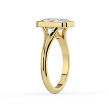 The Gabriella Ring - Radiant Bezel with Split Band